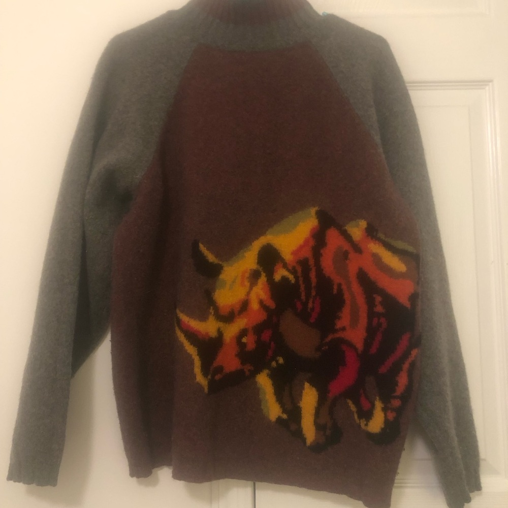 ECKO vintage wool sweater. Made in Taiwan. XXL